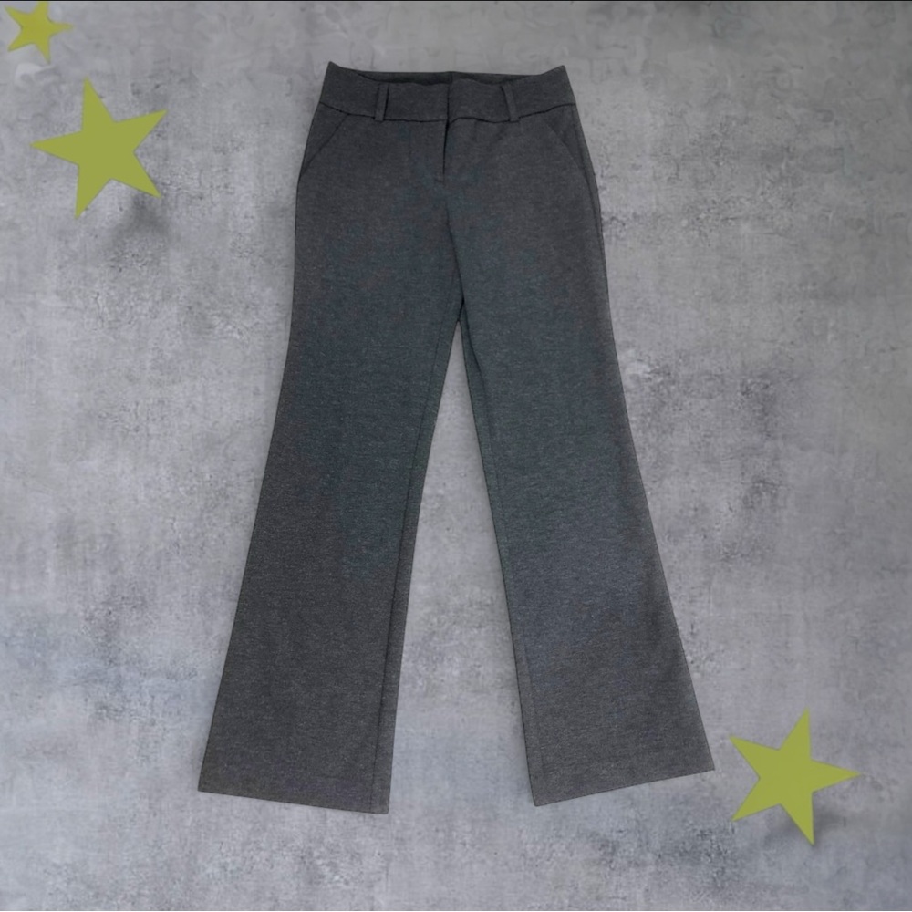 Alfani Dress Pants Gray Tailored‎ Straight-Leg Minimal
